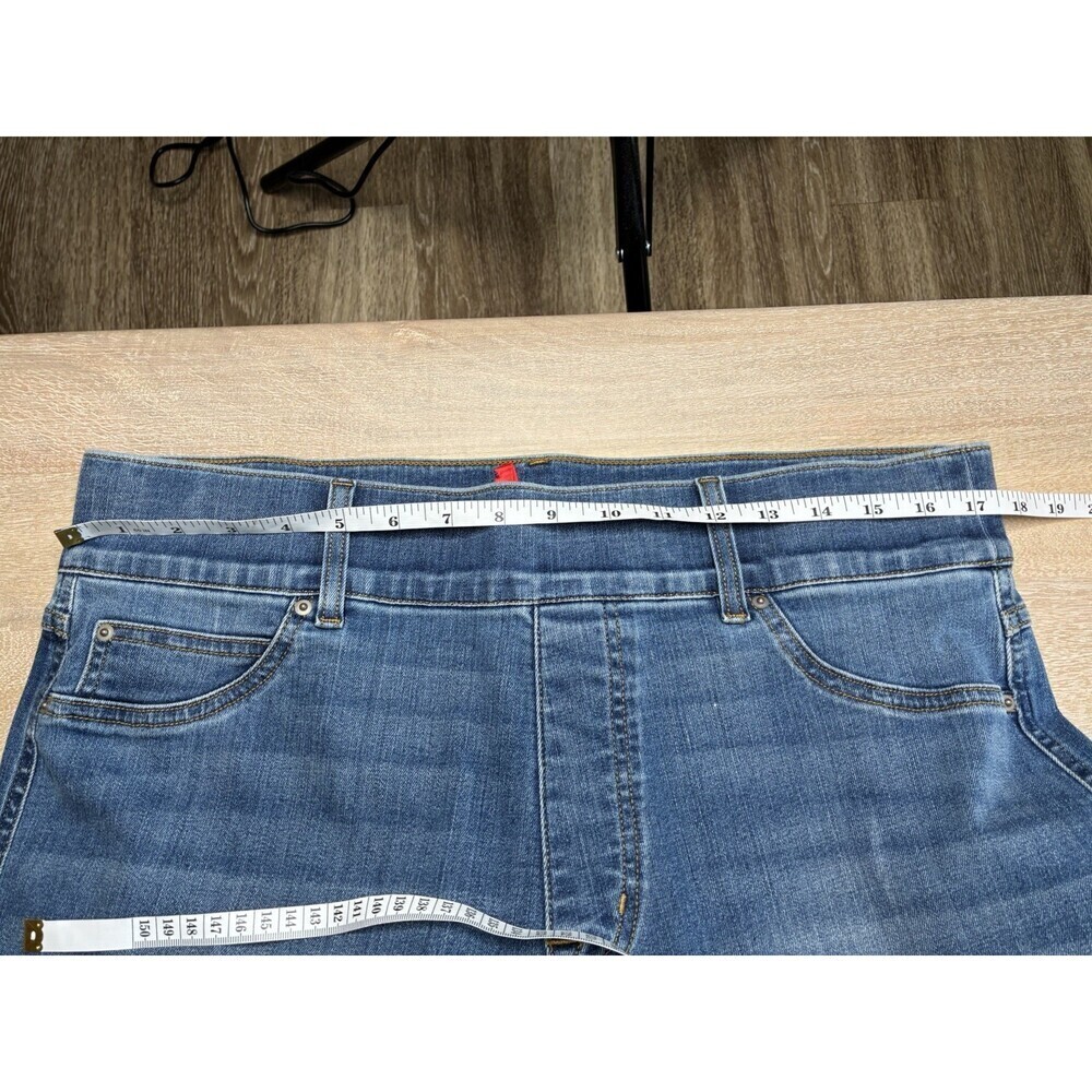 Spanx Seamed Front Wide Leg Jean Vintage Indigo Size 1X - Picture 7 of 9